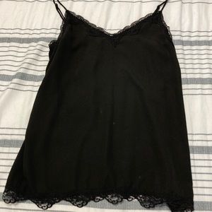 Black Lace Cami Top